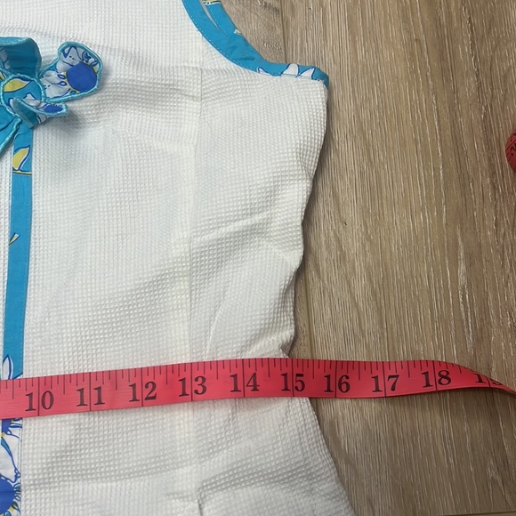 Lilly Pulitzer 60s Style smock floral appliqué Dress size 8 no flaws - Picture 14 of 16